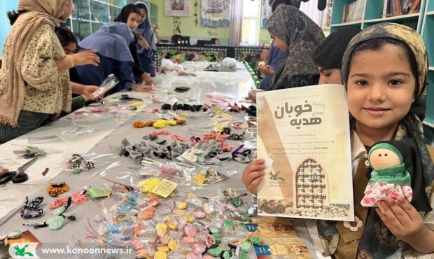 دست سازه های کودکان و نوجوانان بوشهری در راه اربعین حسینی