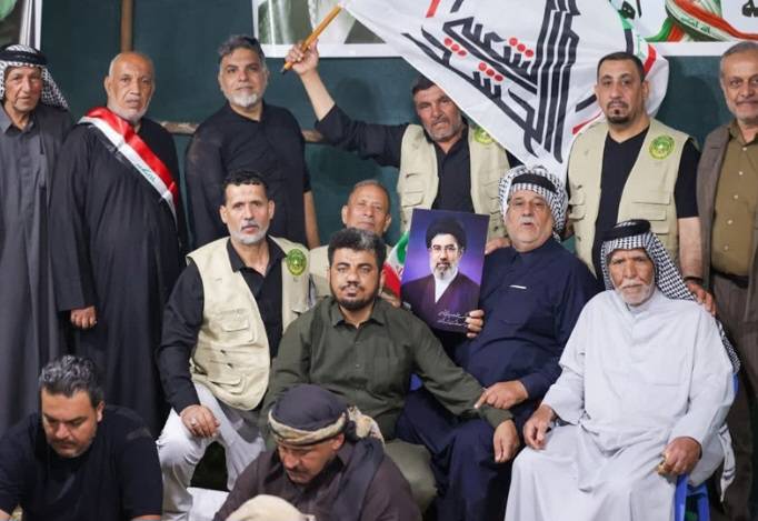 خدمات‌رسانی موکب‌داران عراقی از اجتماع شبانه بوشهری‌ها